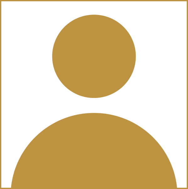 person icon consisting of a circle head divided from a half circle body --- two shapes form a bust.