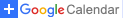 Blue square with a white plus sign in it, followed by the Google Calendar logo.