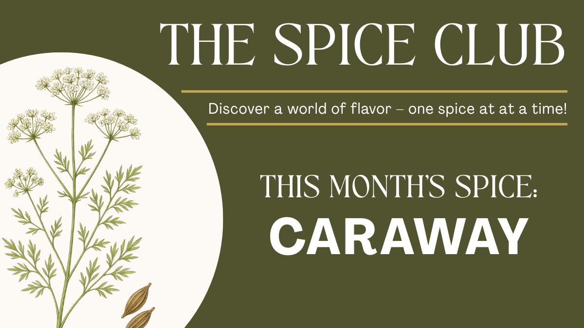 Graphic for LocalHop calendar promoting The Spice Club: Caraway