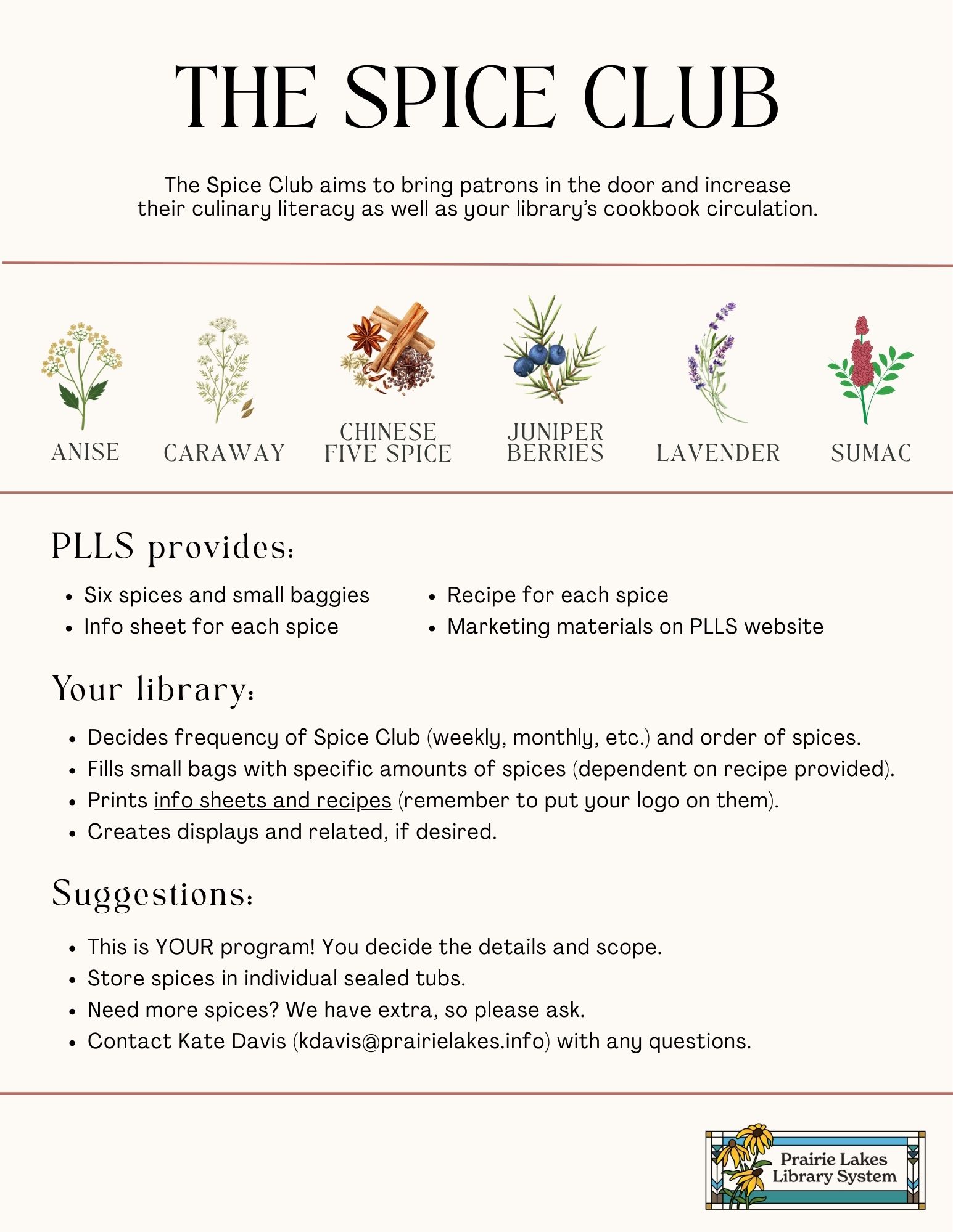 Preview of the How To Guide for Spice Club.